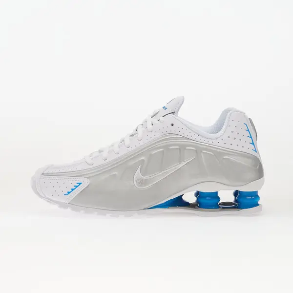 Nike Sneakers Nike Shox R4 White/ Metallic Silver-Blue Hero EUR 44