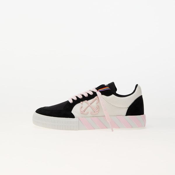 OFF-WHITE KIDS Sneakers Off-White Low Vulcanized Canvas/ Suede Black - Off White EUR 34