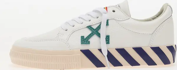 Off-White Sneakers Off-White Low Vulcanized Leather White/ Teal EUR 34