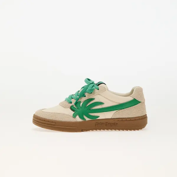 Palm Angels Kids Sneakers Palm Angels Kids Palm Beach University Nylon Beige Green EUR 36
