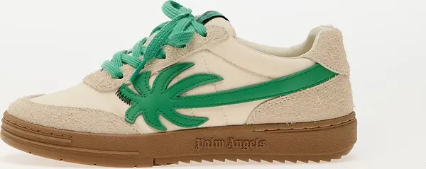 Palm Angels Kids Sneakers Palm Angels Kids Palm Beach University Nylon Beige Green EUR 37