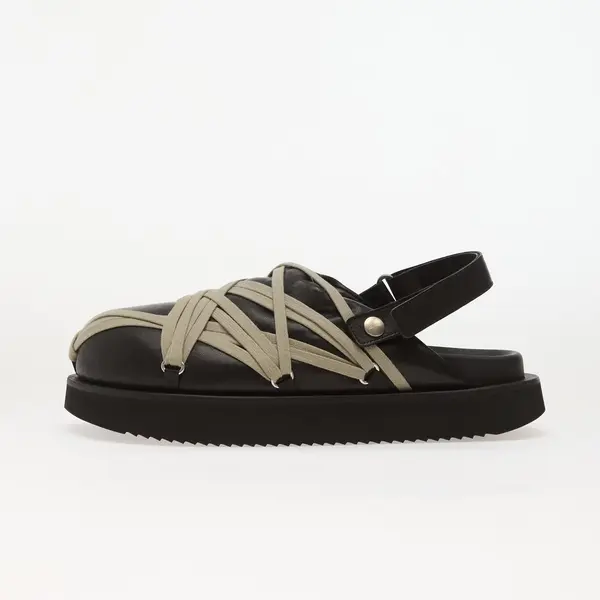 Rick Owens Sneakers Rick Owens DRKSHDW Leather Padded Sandals - Padded Megalace Platform Black/ Pearl EUR 44