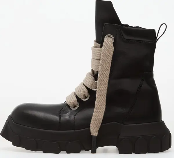 Rick Owens Sneakers Rick Owens Leather Boots - Jumbolace Army Bozo Tractor Black/ Black EUR 44