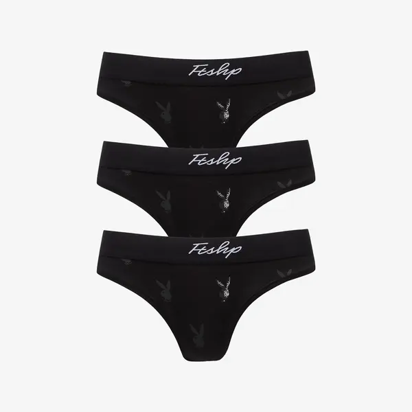FTSHP Spodnjice Playboy x FTSHP Underwear Womans Brief 3 Pack Black S
