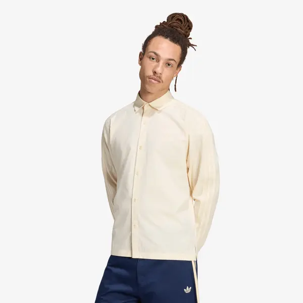 adidas Originals Srajca adidas 3 Stripes Button Up Shirt Warm Vanilla XL