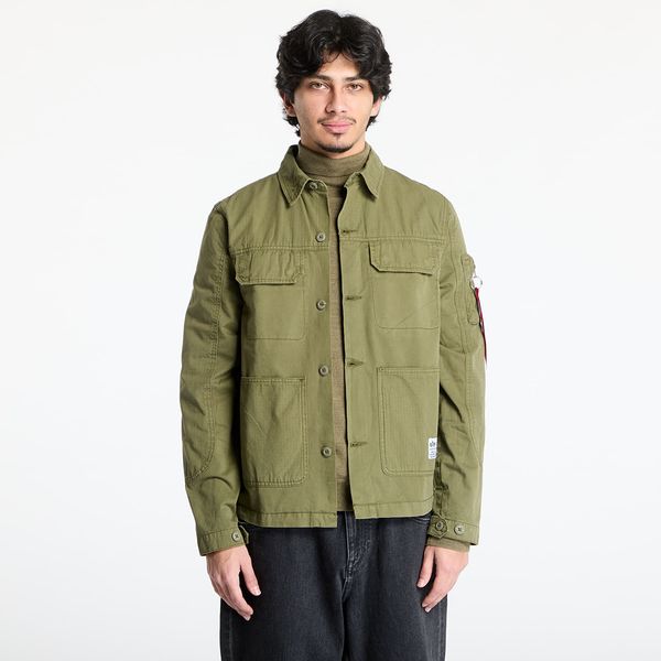 Alpha Industries Inc. Srajca Alpha Industries Inc. Color Block Overshirt Dark Olive L