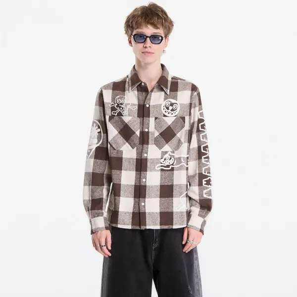 Billionaire Boys Club Icecream Srajca Billionaire Boys Club Icecream Multi Logo Check Ls Shirt Brown L
