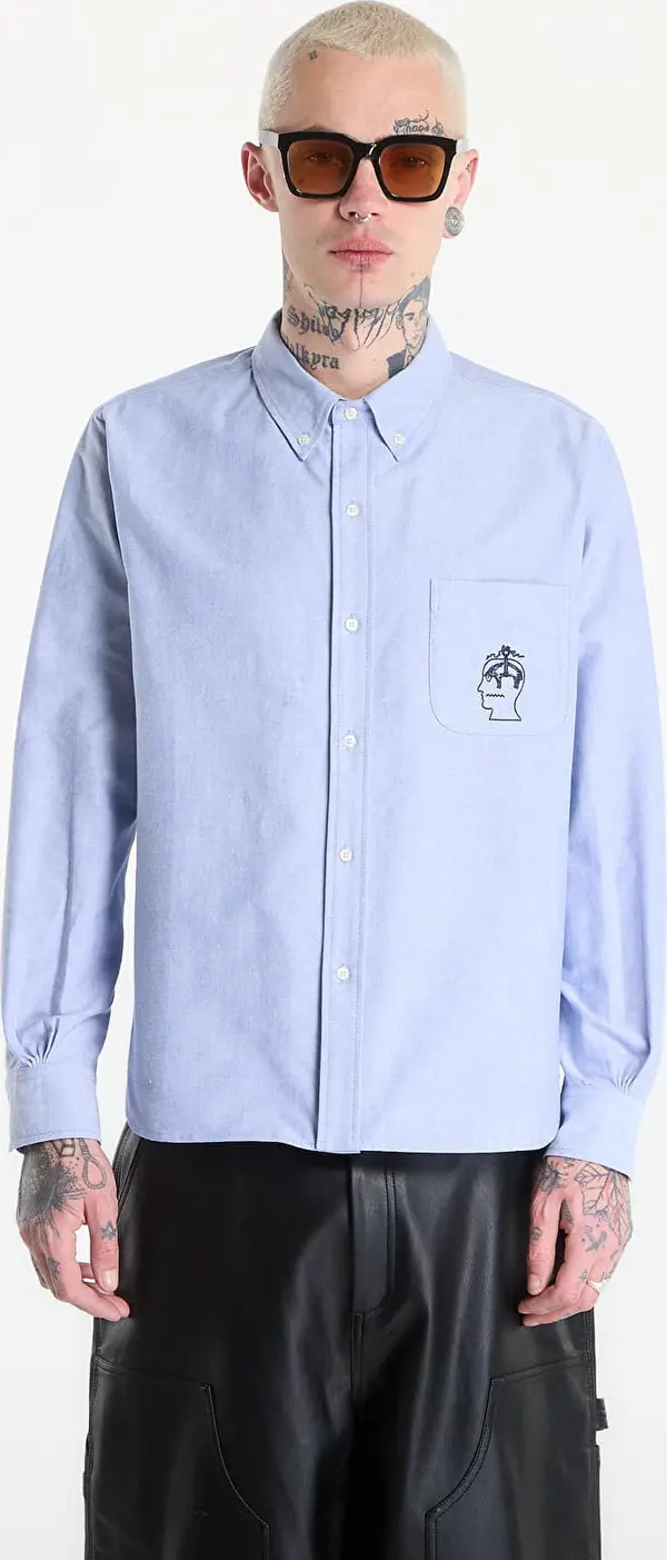 Brain Dead Srajca Brain Dead BBC Selvedge Oxford Button Up Bl L