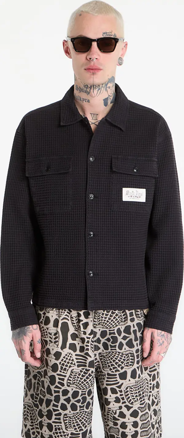Brain Dead Srajca Brain Dead Waffle Button Front Shirt Black L