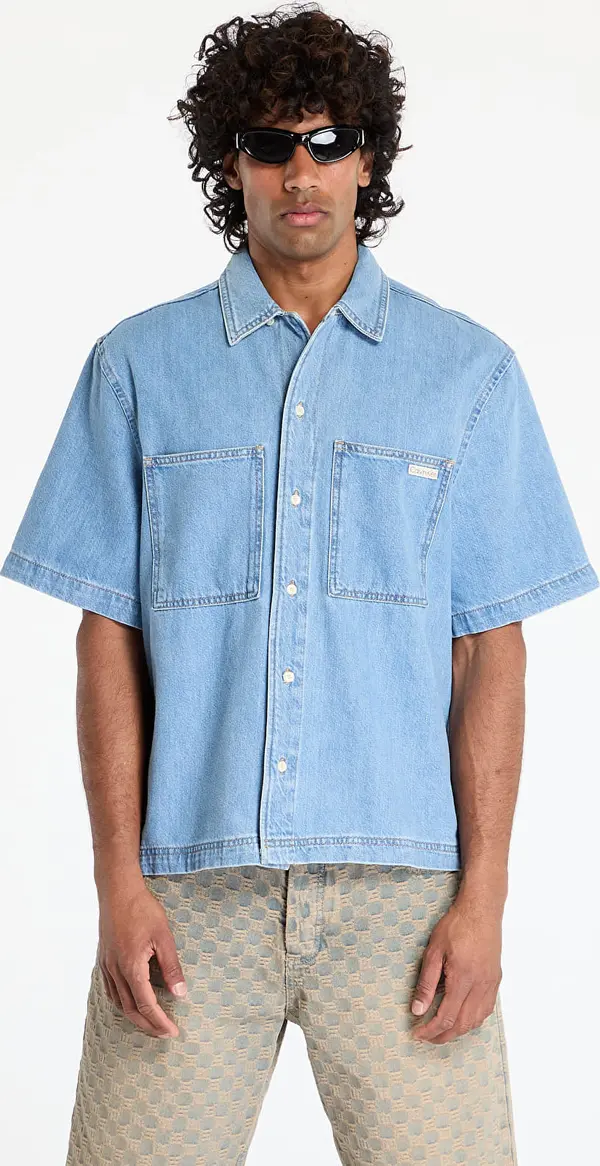 Calvin Klein Srajca Calvin Klein Jeans Bowler Shirt Denim Light M