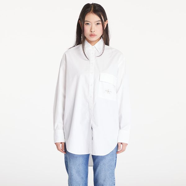 Calvin Klein Srajca Calvin Klein Jeans Long Cotton Utility T-Shirt Bright White L