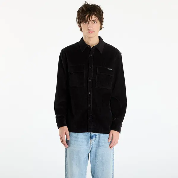 Calvin Klein Srajca Calvin Klein Jeans Ls Corduroy Pocket Shirt Black XL