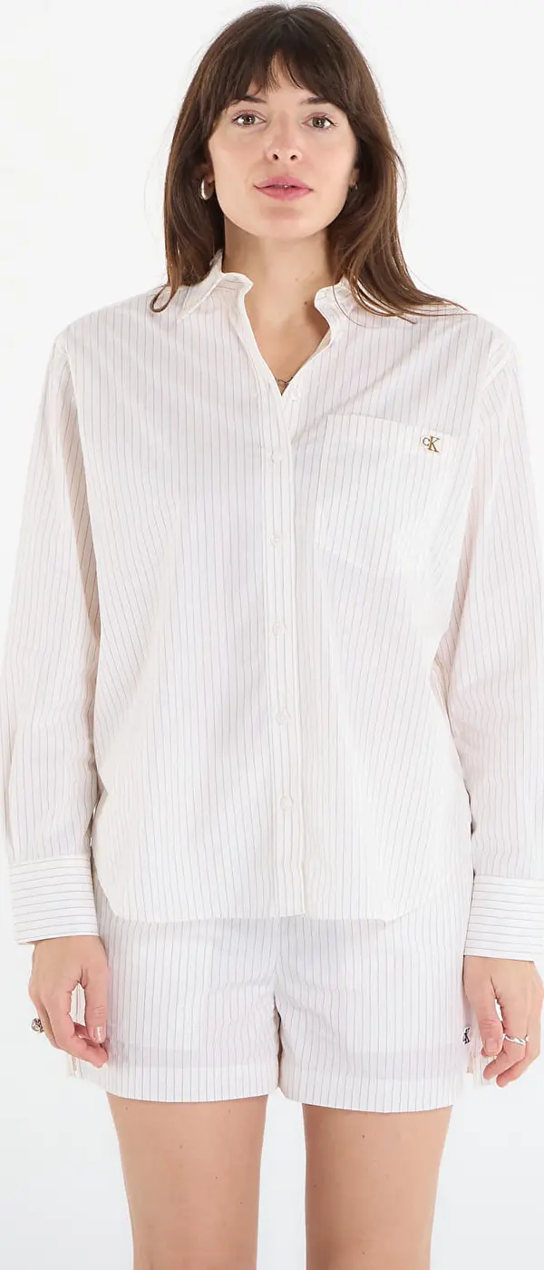 Calvin Klein Srajca Calvin Klein Jeans Yarndye Cotton Poplin Relaxed Sh ? M