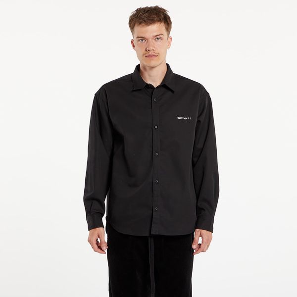 Carhartt WIP Srajca Carhartt WIP L/S Module Script Shirt UNISEX Black/ White Rigid L