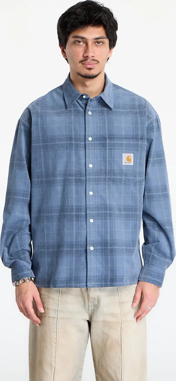 Carhartt WIP Srajca Carhartt WIP L/S Wilber Shirt UNISEX Wilber Check/ Velvet Blue XL