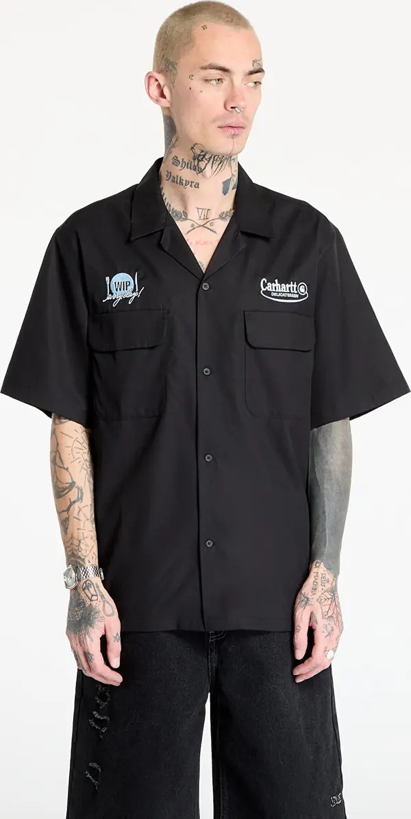 Carhartt WIP Srajca Carhartt WIP Short Sleeve Deli Shirt UNISEX Black/ Bluebird S