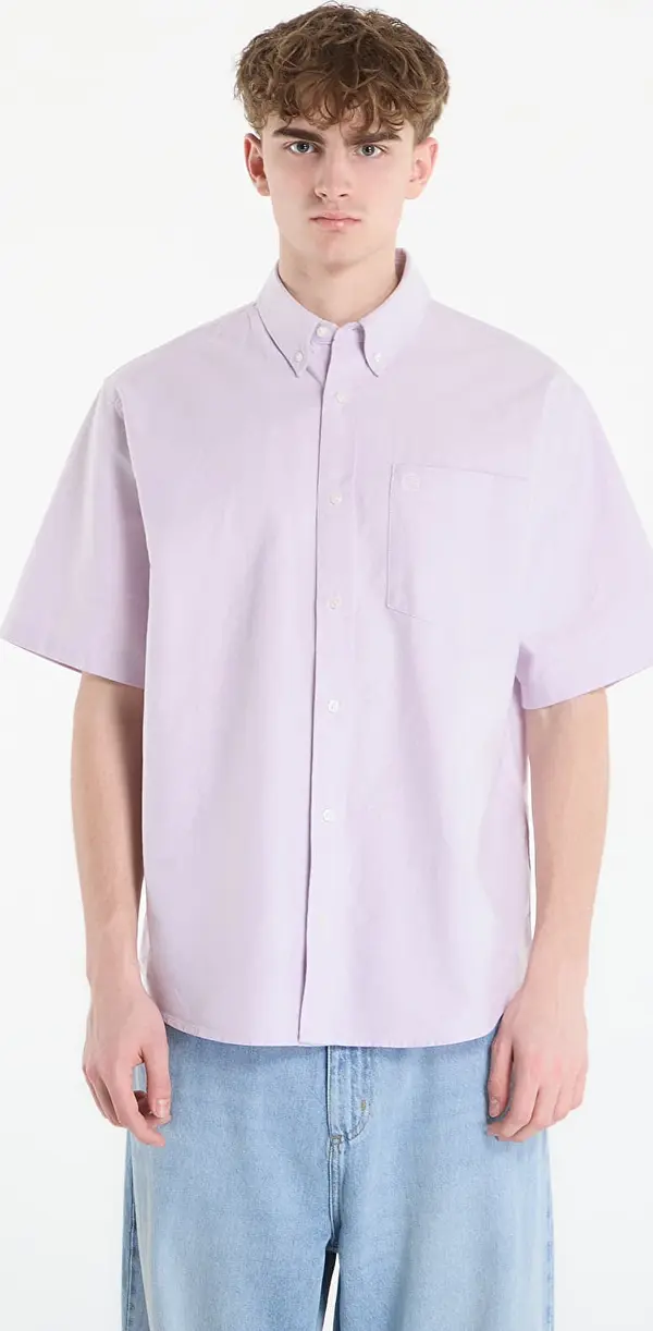 Carhartt WIP Srajca Carhartt WIP S/S Braxton Shirt UNISEX Gentle Purple/ Wax S
