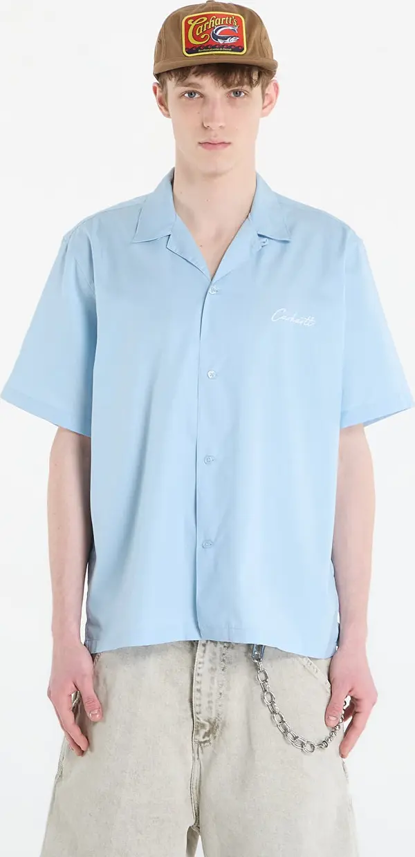 Carhartt WIP Srajca Carhartt WIP S/S Delray Shirt UNISEX Icaria/ White M
