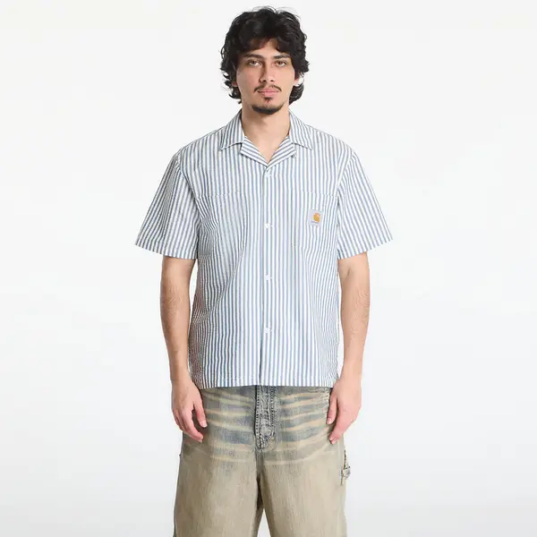 Carhartt WIP Srajca Carhartt WIP S/S Leavel Shirt UNISEX Leavel Stripe/ Blue River/ Wax S