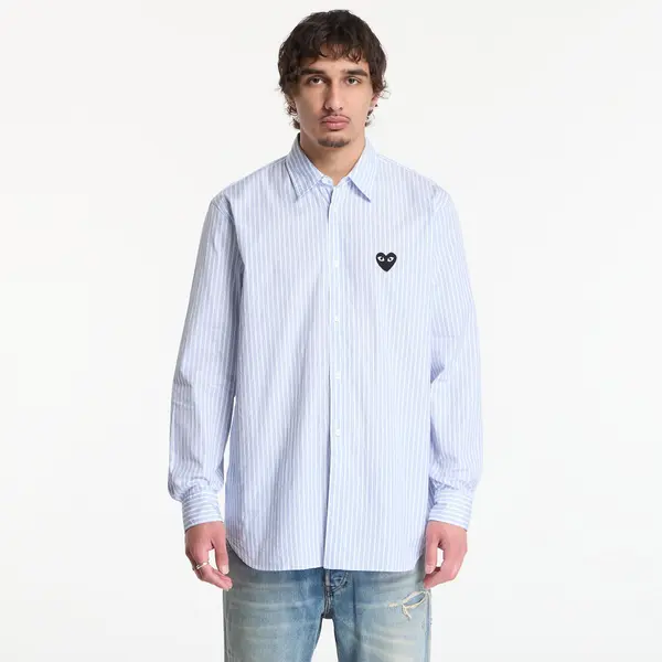 Comme des Garçons PLAY Srajca Comme des Garçons PLAY Shirt Black Emblem Woven UNISEX Blue S