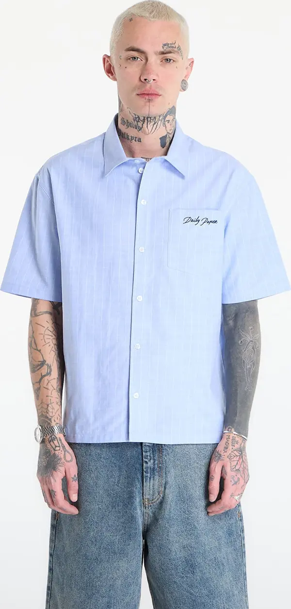 Daily Paper Srajca Daily Paper Script Ss Shirt Blue S