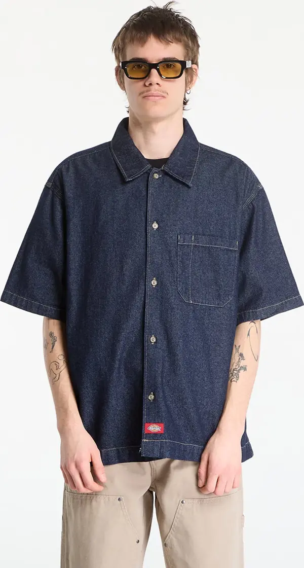 Dickies Srajca Dickies Denim Shirt Ss Rinsed S
