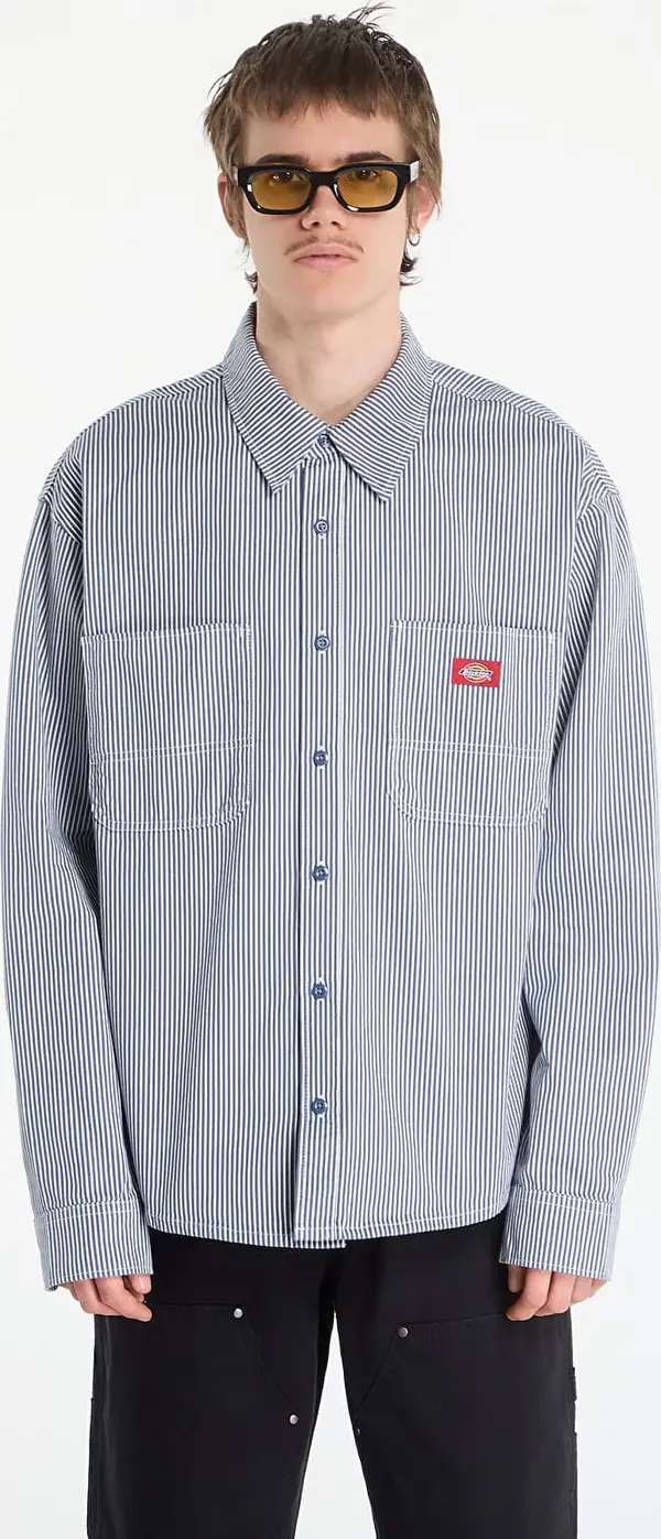 Dickies Srajca Dickies Hickory Work Shirt Ls Retro Indigo XL
