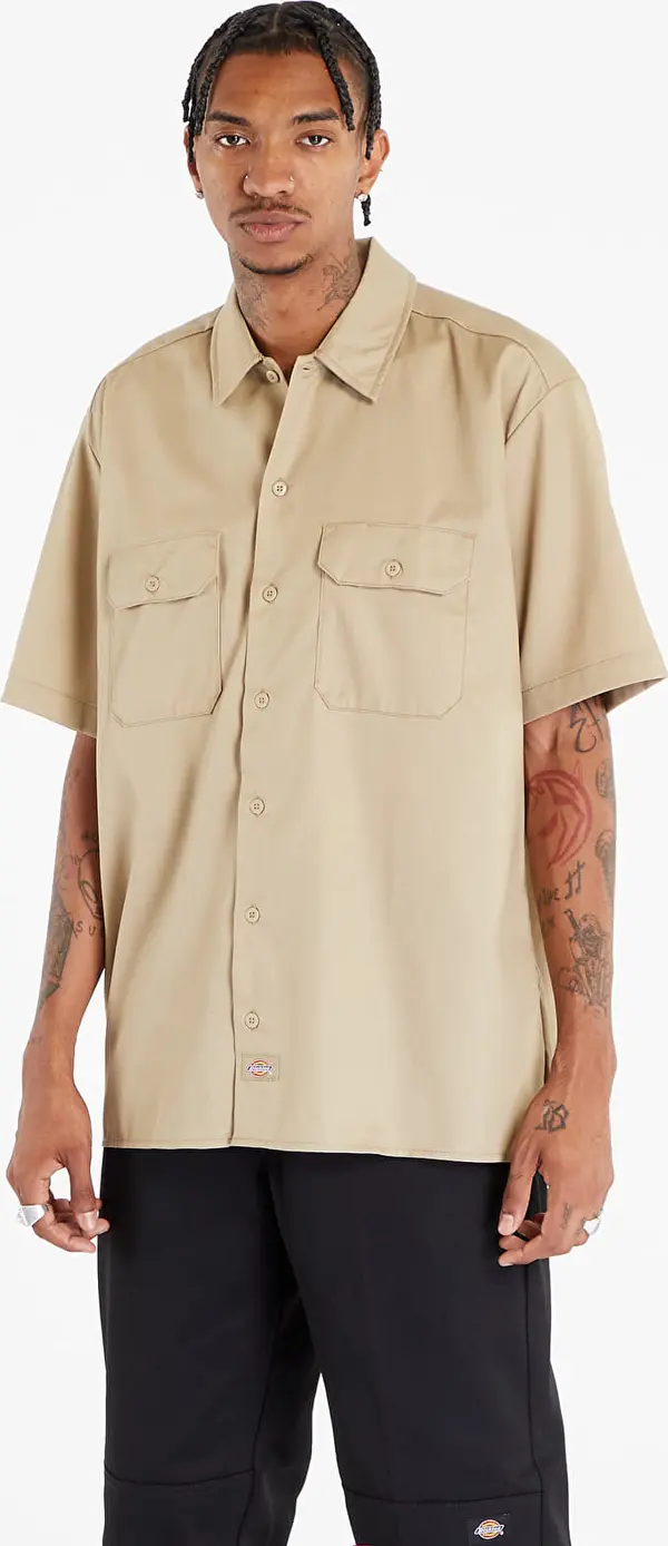 Dickies Srajca Dickies Work Shirt Ss Rec Khaki L
