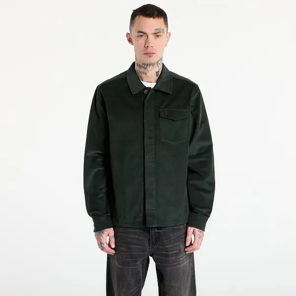 FRED PERRY Srajca FRED PERRY Corduroy Overshirt Court Green XL