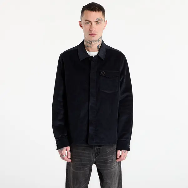 FRED PERRY Srajca FRED PERRY Corduroy Overshirt Navy L