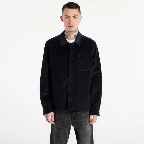 FRED PERRY Srajca FRED PERRY Corduroy Overshirt Navy XL