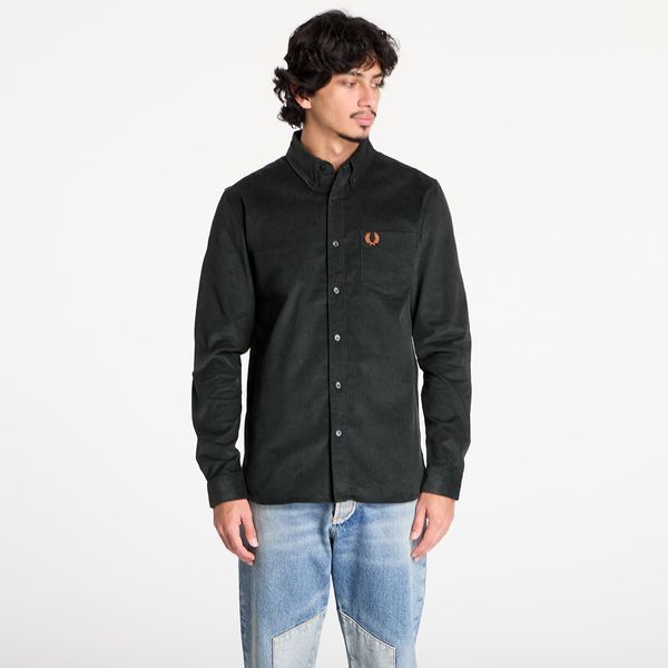 FRED PERRY Srajca FRED PERRY Corduroy Shirt Night Green L