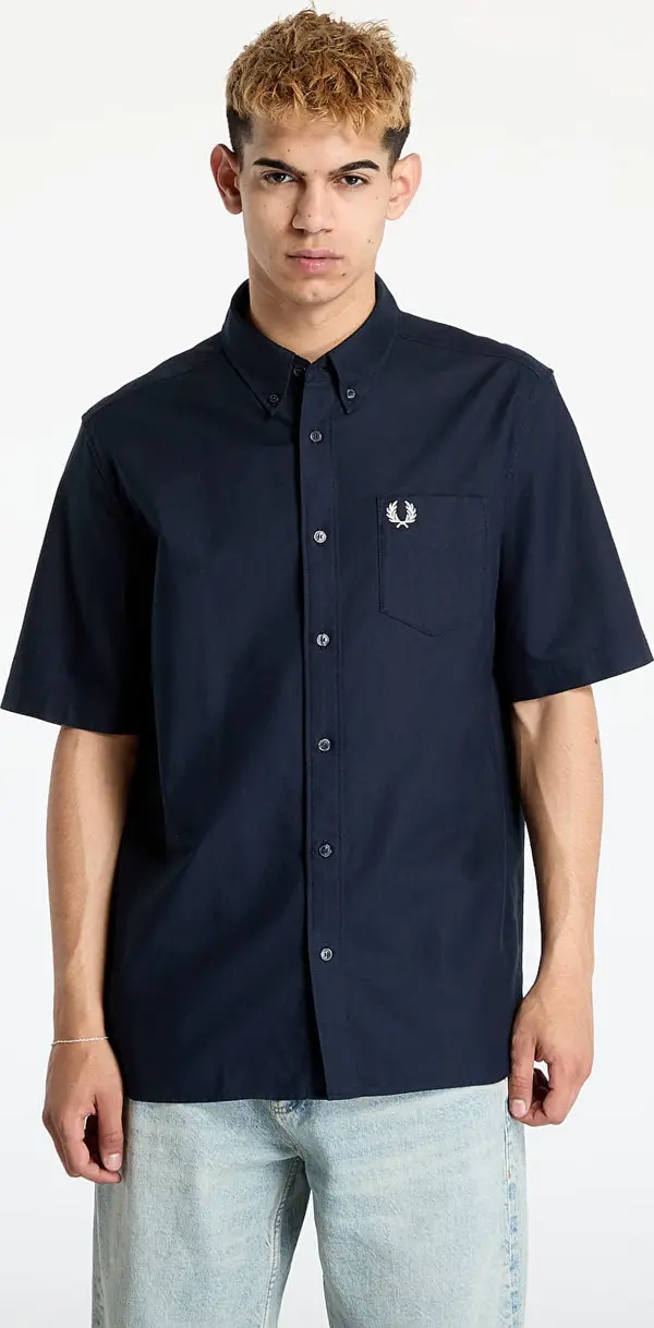 FRED PERRY Srajca FRED PERRY Oxford Shirt Navy L