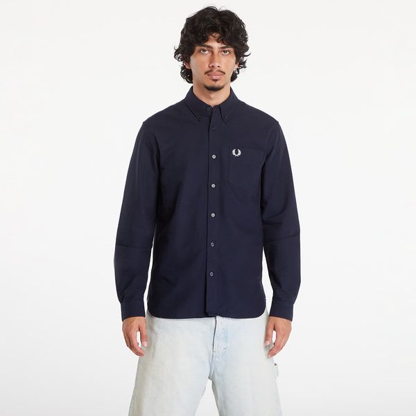 FRED PERRY Srajca FRED PERRY Oxford Shirt Navy M