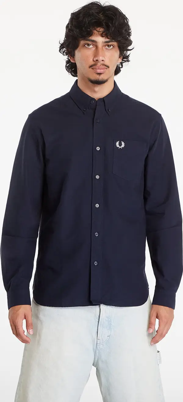 FRED PERRY Srajca FRED PERRY Oxford Shirt Navy XXL