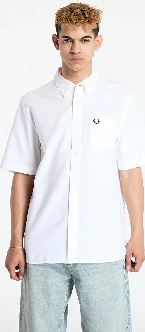 FRED PERRY Srajca FRED PERRY Oxford Shirt White S