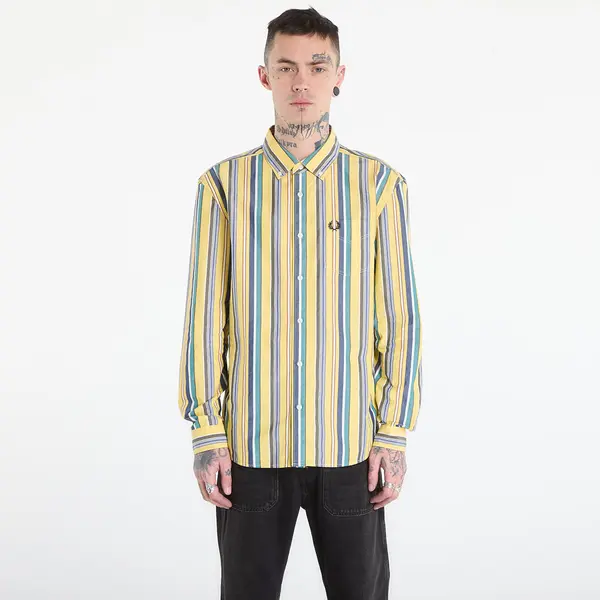 FRED PERRY Srajca FRED PERRY Relaxed Stripe Shirt Lemon Barley L