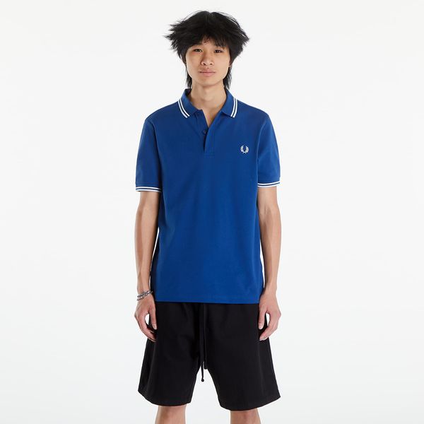 FRED PERRY Srajca FRED PERRY Twin Tipped Fred Perry Shirt Shdcob/Snow white/Light ice M