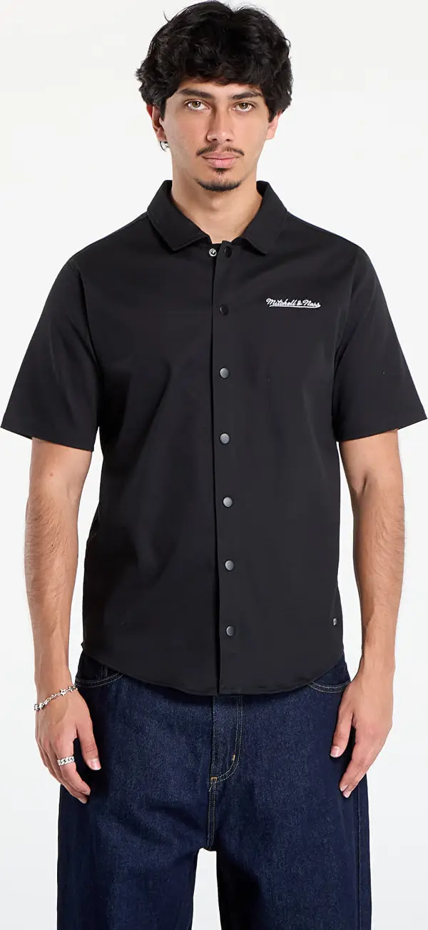 Mitchell & Ness Srajca Mitchell & Ness Branded M&n Ss Button Up Black L