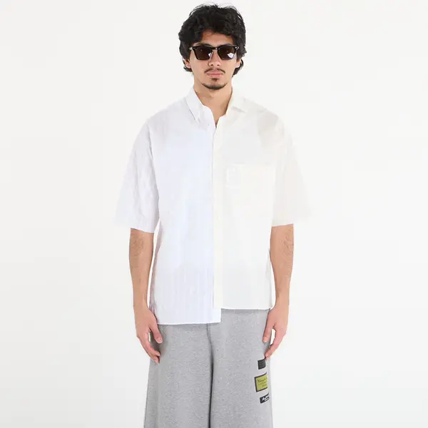 MM6 Maison Margiela Srajca MM6 Short-Sleeved Shirt Dark Grey Melange/ Brown 50