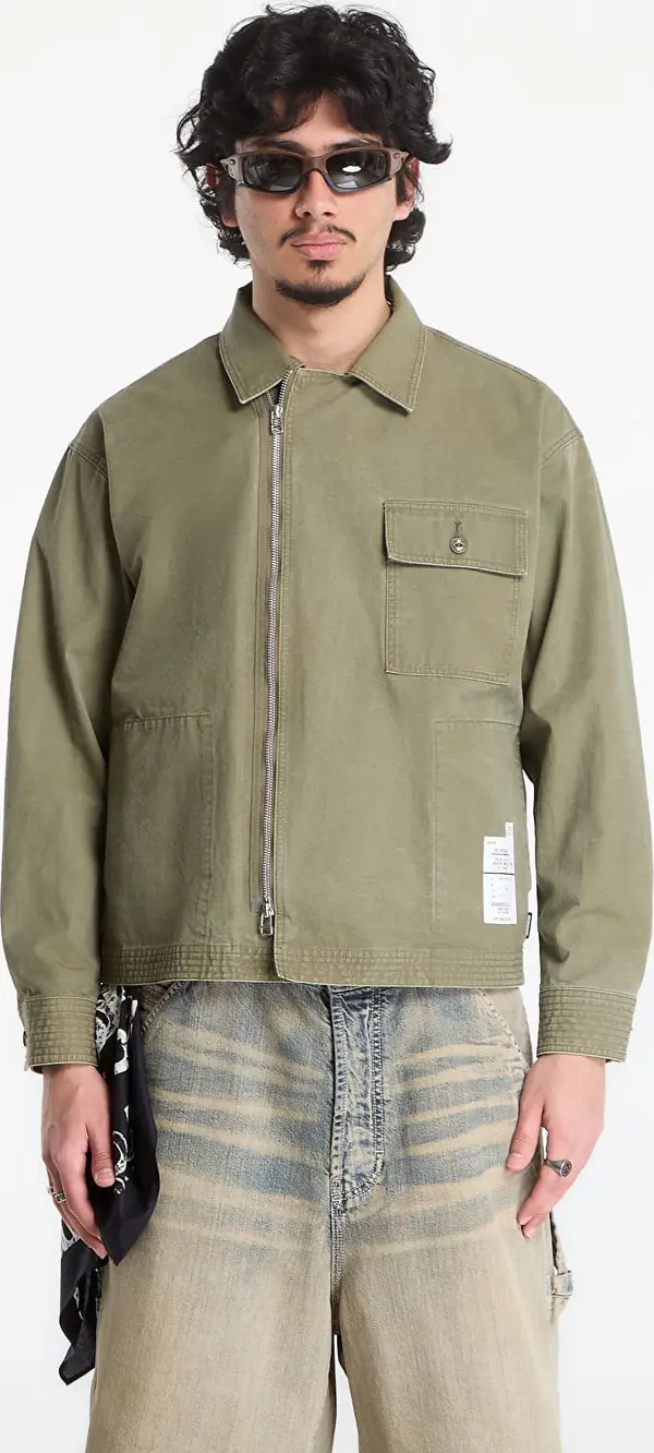 NEIGHBORHOOD Srajca NEIGHBORHOOD Zip Field Shirt Ls Olive Drab XL