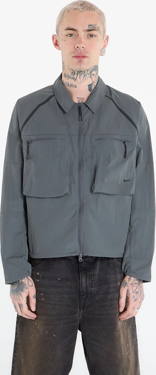 Nike Srajca Nike Tech Men's Long-Sleeve Utility Shirt Iron Grey/ Black M
