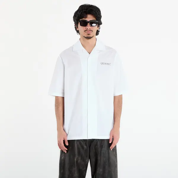 Off-White Srajca Off-White Circle Off Bowling Shirt White S