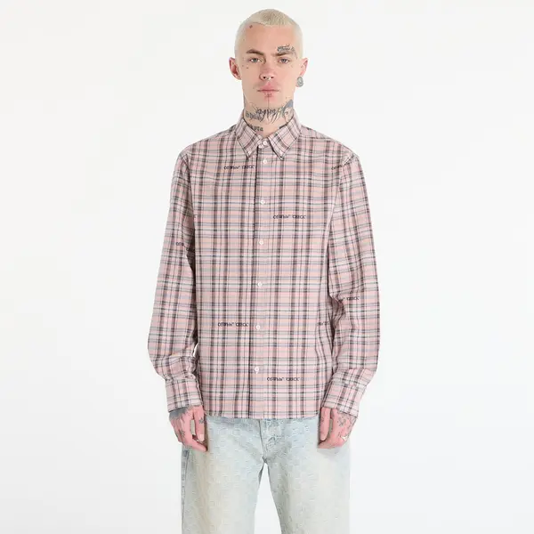 Off-White Srajca Off-White Flannel Regular Shirt Mauve Morn XL