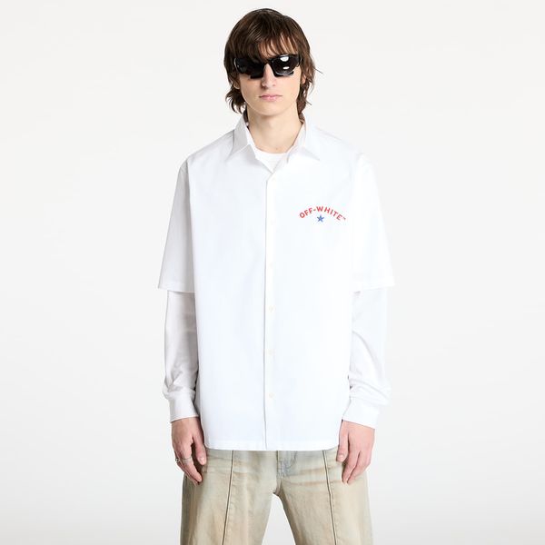 Off-White Srajca Off-White Star Arrow Popl Bowling Shirt White/ Black L