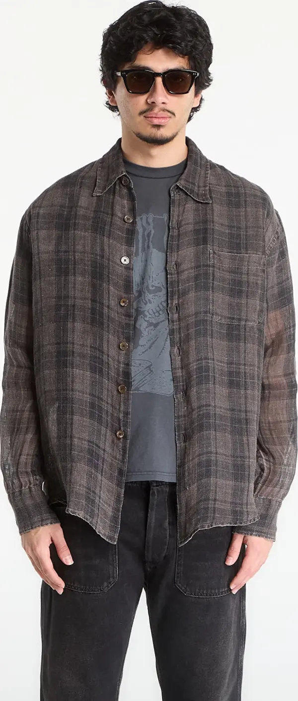 Our Legacy Srajca OUR LEGACY Above Shirt Penumbra Check Sheercoat Linen 48