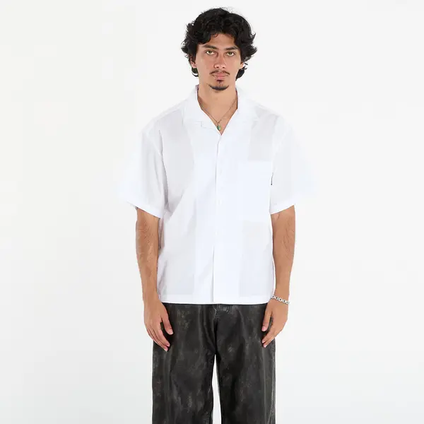 Palm Angels Srajca Palm Angels Curved Logo Classic Shirt Ss White/ Black M