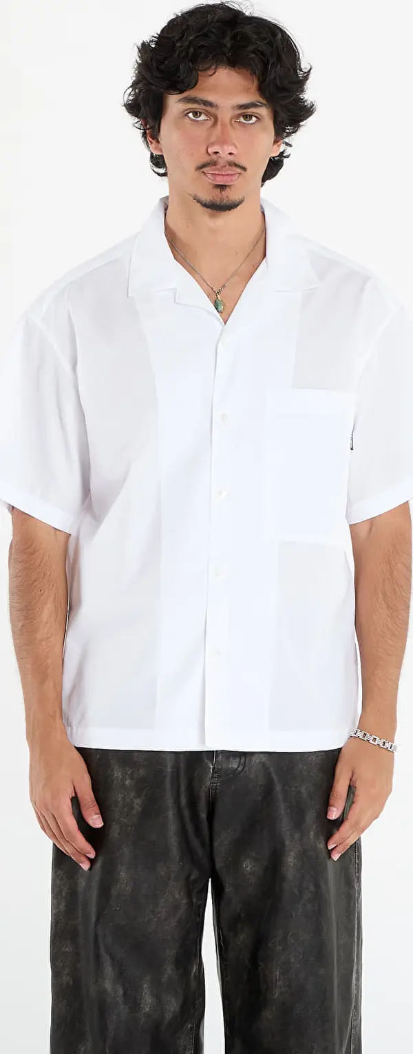 Palm Angels Srajca Palm Angels Curved Logo Classic Shirt Ss White/ Black S