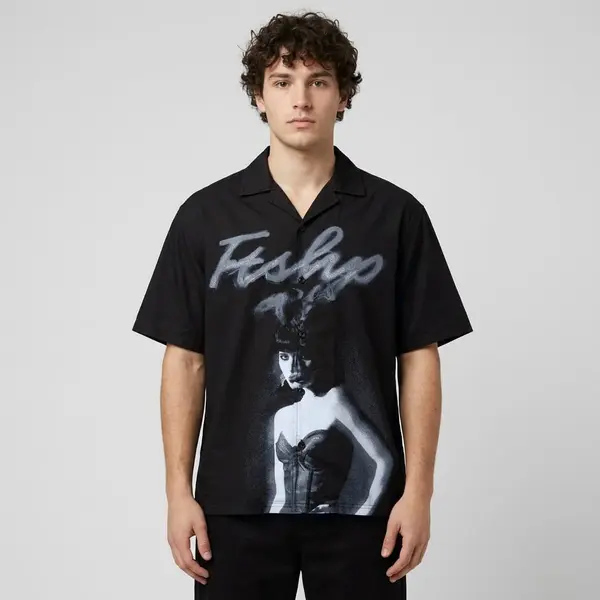 FTSHP Srajca Playboy x FTSHP Camp Shirt Black L