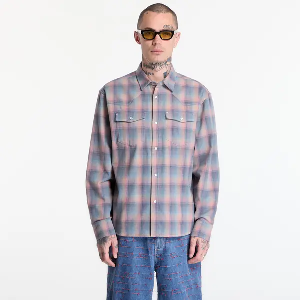 PLEASURES Srajca PLEASURES Sender Western Button Up Pink XXL